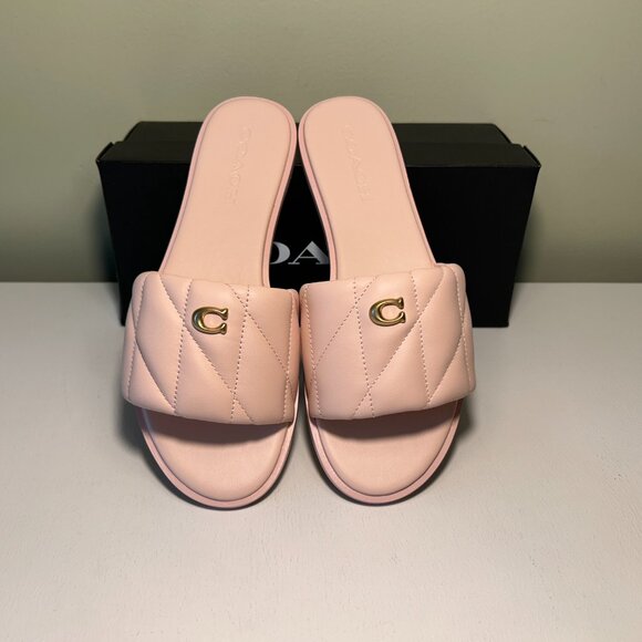 Coach Holly Quilted Leather Sandal - Picture 1 of 15